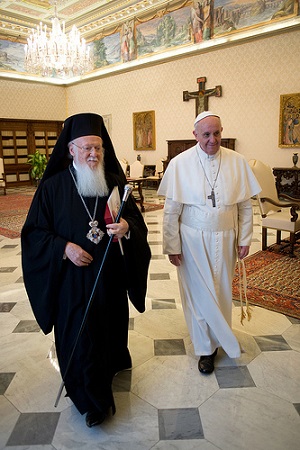 Patriarch Bartholomew and Pope Francis