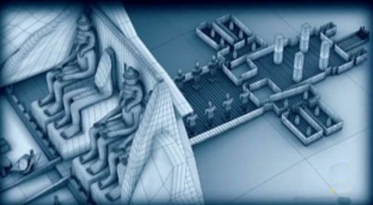 Abu Simbel computer rendering